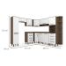 Cozinha Completa Evolution Plus 10 Portas 8 Gavetas Branco e Tannat