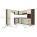 Cozinha Completa Evolution Plus 10 Portas 8 Gavetas Legno e Crema