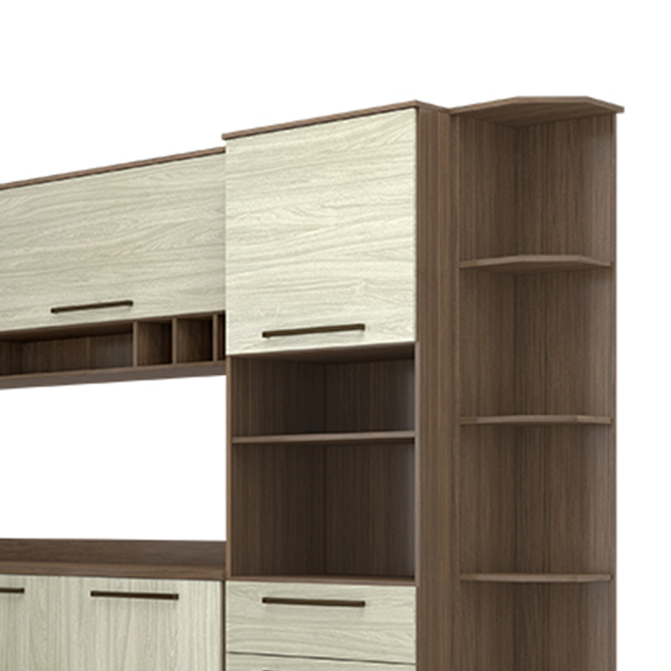 Cozinha Completa Evolution Plus 10 Portas 8 Gavetas Legno e Crema