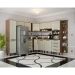 Cozinha Completa Evolution Plus 10 Portas 8 Gavetas Legno e Crema
