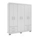 Guarda-Roupa Casal Primacy 6 Portas 4 Gavetas Branco