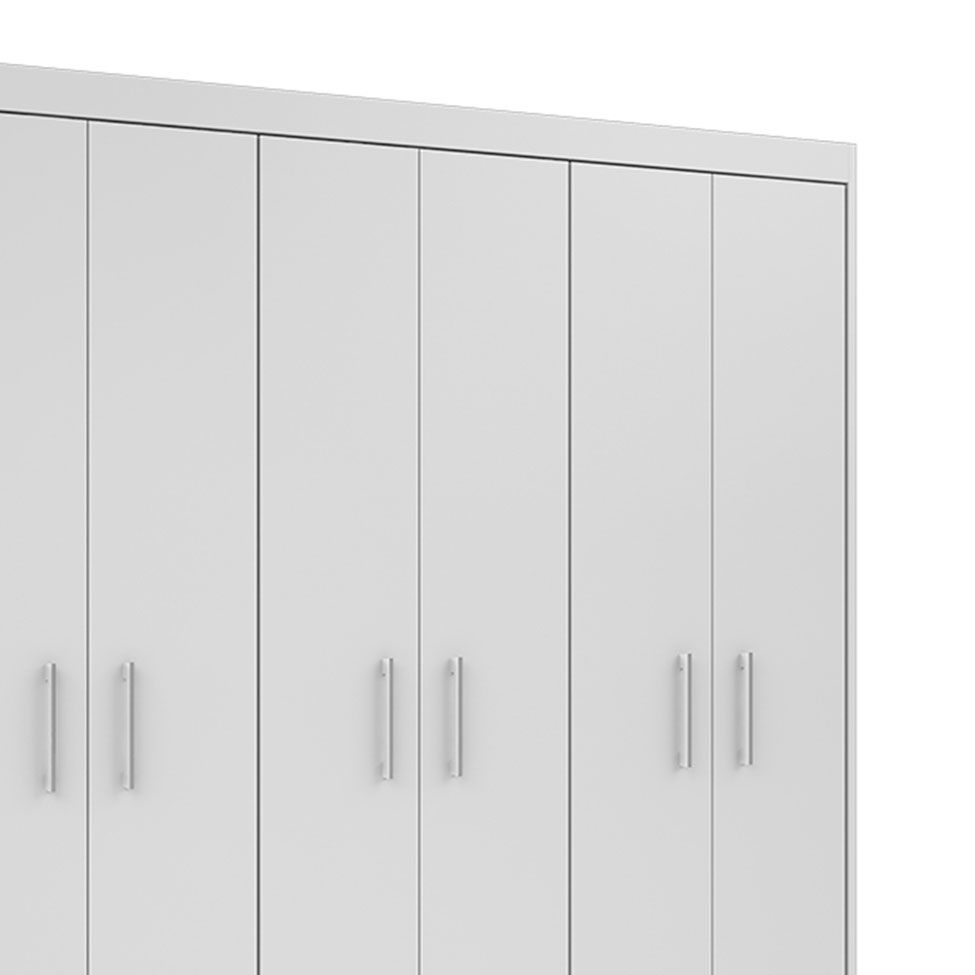 Guarda-Roupa Casal Primacy 6 Portas 4 Gavetas Branco