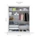 Guarda-Roupa Casal Supreme 4 Portas 2 Gavetas Branco