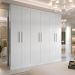 Guarda-Roupa Casal Supreme 6 Portas 4 Gavetas Branco