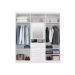 Guarda-Roupa Casal com Espelho Advantage 7 Portas 4 Gavetas Branco