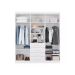 Guarda-Roupa Casal com Espelho Advantage 7 Portas 4 Gavetas Branco
