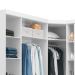 Guarda-Roupa Closet Modulado 6 Portas 4 Gavetas Gênova Branco