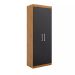 Guarda-Roupa Modular Gênova 2 Portas 2 Gavetas Ipê Nobre e Grafite