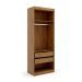 Guarda-Roupa Modular Gênova 2 Portas 2 Gavetas Ipê Nobre e Grafite
