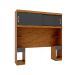 Guarda-Roupa Modular com Cabeceira Gênova 2 Portas 2 Gavetas Ipê Nobre e Grafite