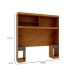 Guarda-Roupa Modular com Cabeceira Gênova 2 Portas 2 Gavetas Ipê Nobre e Grafite