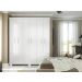 Guarda Roupa Roupeiro De Casal Branco com 6 Portas 4 Gavetas Armário Multiuso Quarto Pry 1,56x1,85 - Batrol