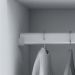 Guarda Roupa Roupeiro De Solteiro Branco com 4 Portas 2 Gavetas Armário Para Quarto Multiuso Pry 1,85x1,05