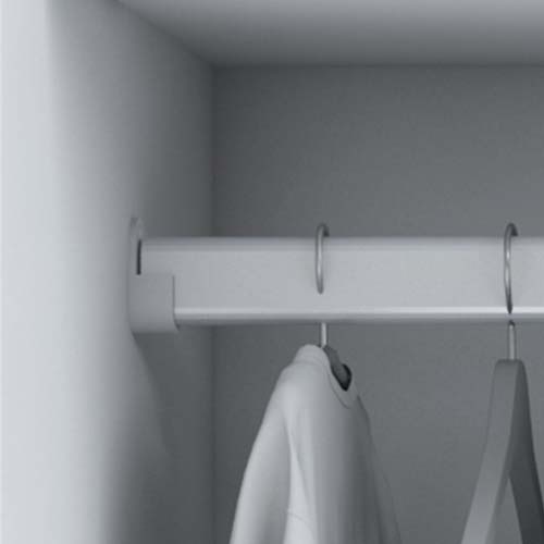 Guarda Roupa Roupeiro De Solteiro Branco com 4 Portas 2 Gavetas Armário Para Quarto Multiuso Pry 1,85x1,05
