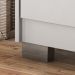 Guarda Roupa Roupeiro De Solteiro Branco com 4 Portas 2 Gavetas Armário Para Quarto Multiuso Pry 1,85x1,05