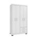 Guarda-Roupa Solteiro Primacy 4 Portas 2 Gavetas Branco