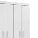 Guarda-Roupa Solteiro Primacy 4 Portas 2 Gavetas Branco