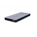 Kit Guarda Roupa Solteiro Grafite com Cabeceira Baú + Cama Acoplada + Colchão de Solteiro Espuma D28 - AV