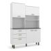 Kit de Cozinha Ravena 4 Portas 3 Gavetas Branco