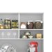 Kit de Cozinha Ravena 5 Portas 3 Gavetas Nobre e Grafite Branco