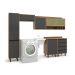 Lavanderia Modulada Confort 6 PT 4 GV Cinamomo e Grafite
