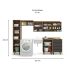 Lavanderia Modulada Confort 6 PT 4 GV Cinamomo e Grafite
