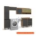 Lavanderia Modulada Confort 6 PT 4 GV Cinamomo e Grafite