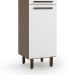 Paneleiro Evolution 2 Portas Tannat e Branco