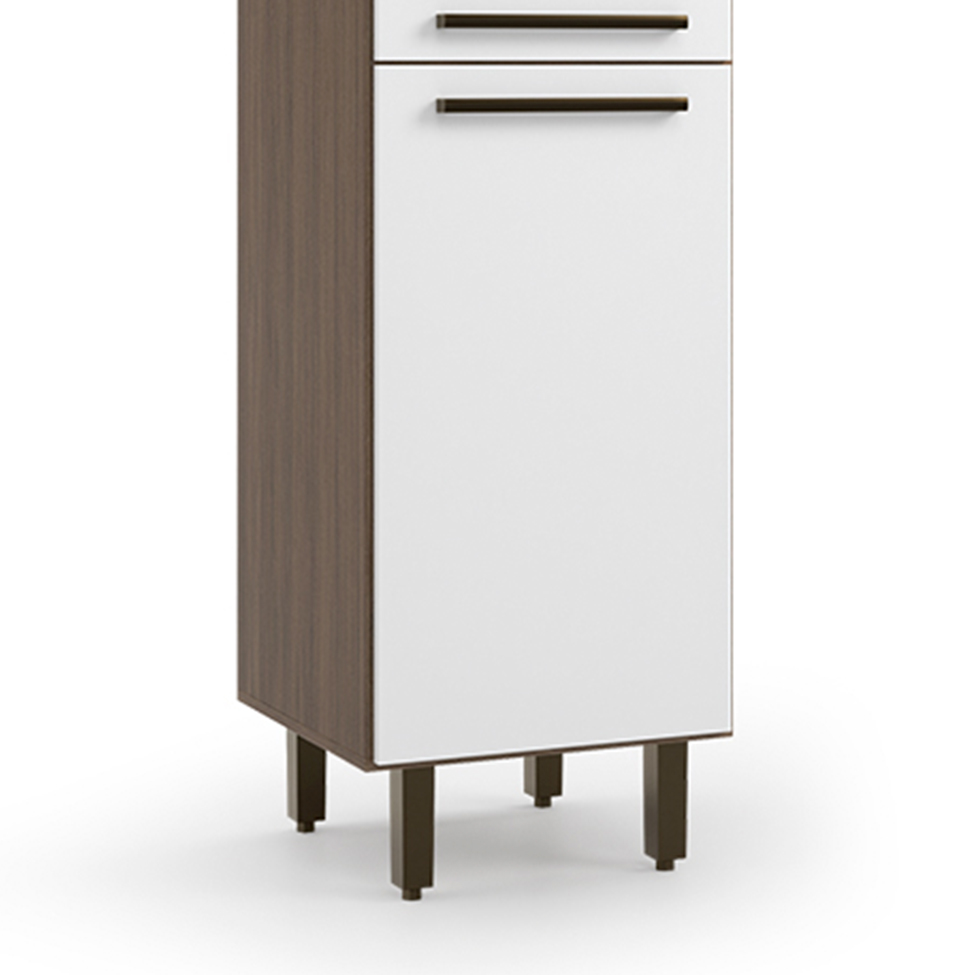 Paneleiro Evolution 2 Portas Tannat e Branco
