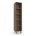 Paneleiro Evolution 2 Portas Tannat e Legno Crema