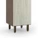Paneleiro Evolution 2 Portas Tannat e Legno Crema