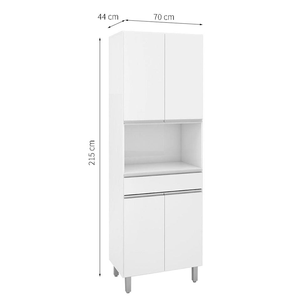 Paneleiro Top Class 4 Portas Branco