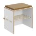 Banco Cordel com Futon Branco