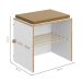 Banco Cordel com Futon Branco
