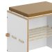 Banco Cordel com Futon Branco
