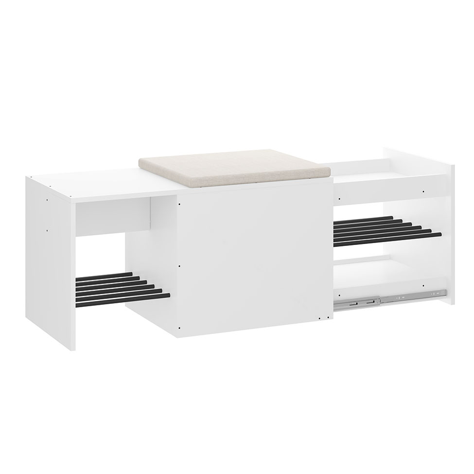 Banco Flow com Futon 1 GV Branco