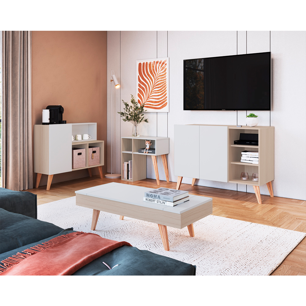Buffet Leaves 2 PT Nature e Branco