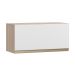 Armário Aéreo Cook 1 Porta Aveiro e Branco 70 cm