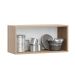 Armário Aéreo Cook 1 Porta Aveiro e Branco 70 cm