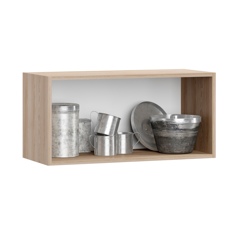 Armário Aéreo Cook 1 Porta Aveiro e Madeira 70 cm