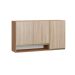 Armário Aéreo Cook ll 3 Portas Madeira e Aveiro 120 cm