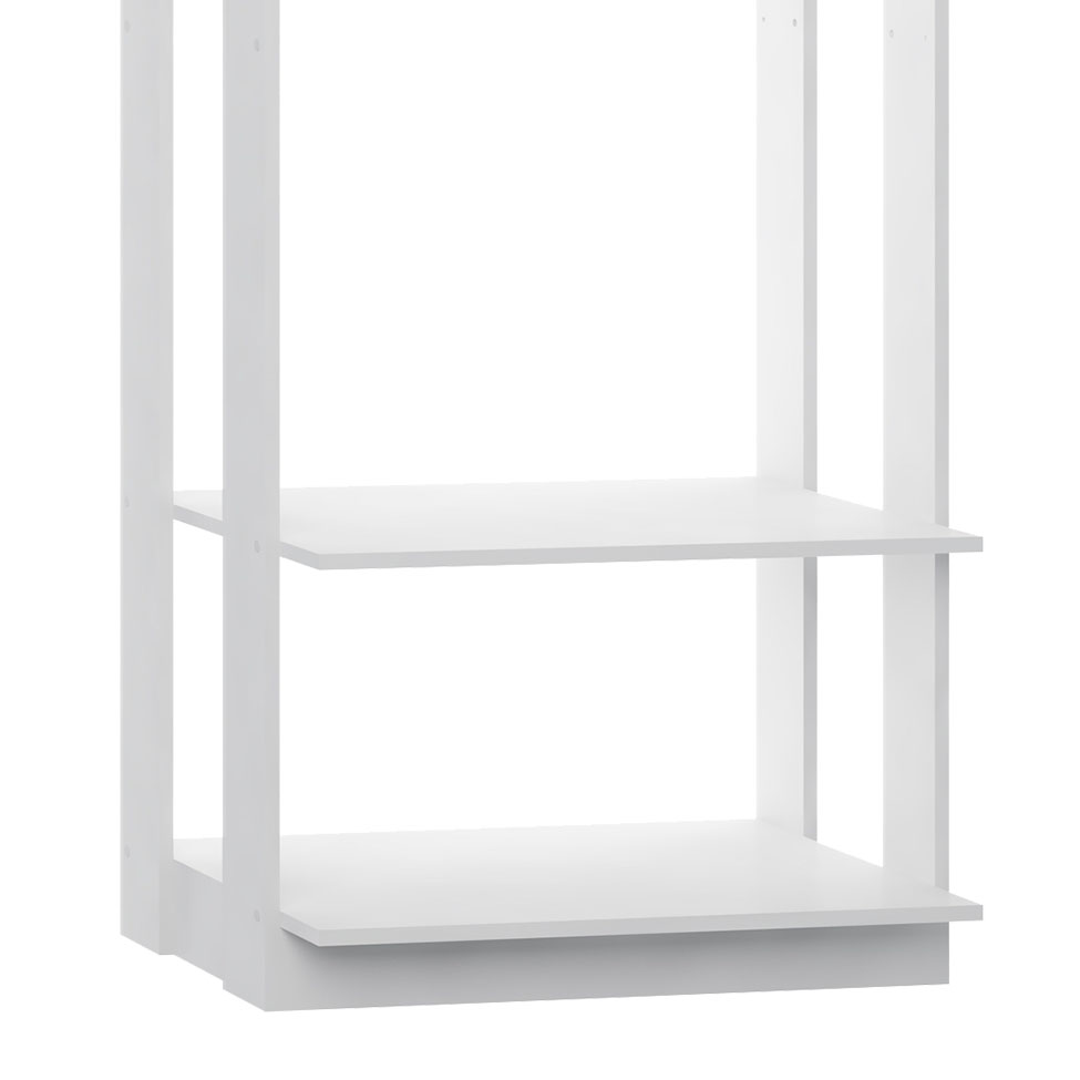 Guarda-Roupa Closet Cabideiro Clothes Branco