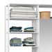 Guarda-Roupa Solteiro Modulado Clothes II com Espelho 2 Portas Branco