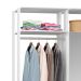 Guarda-Roupa Solteiro Modulado Clothes com Espelho 2 Portas Branco