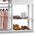 Guarda-Roupa Solteiro Modulado Clothes com Espelho 2 Portas Branco