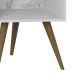 Mesa de Cabeceira Anubis Branco Carrara