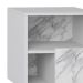 Mesa de Cabeceira Rá Branco Carrara
