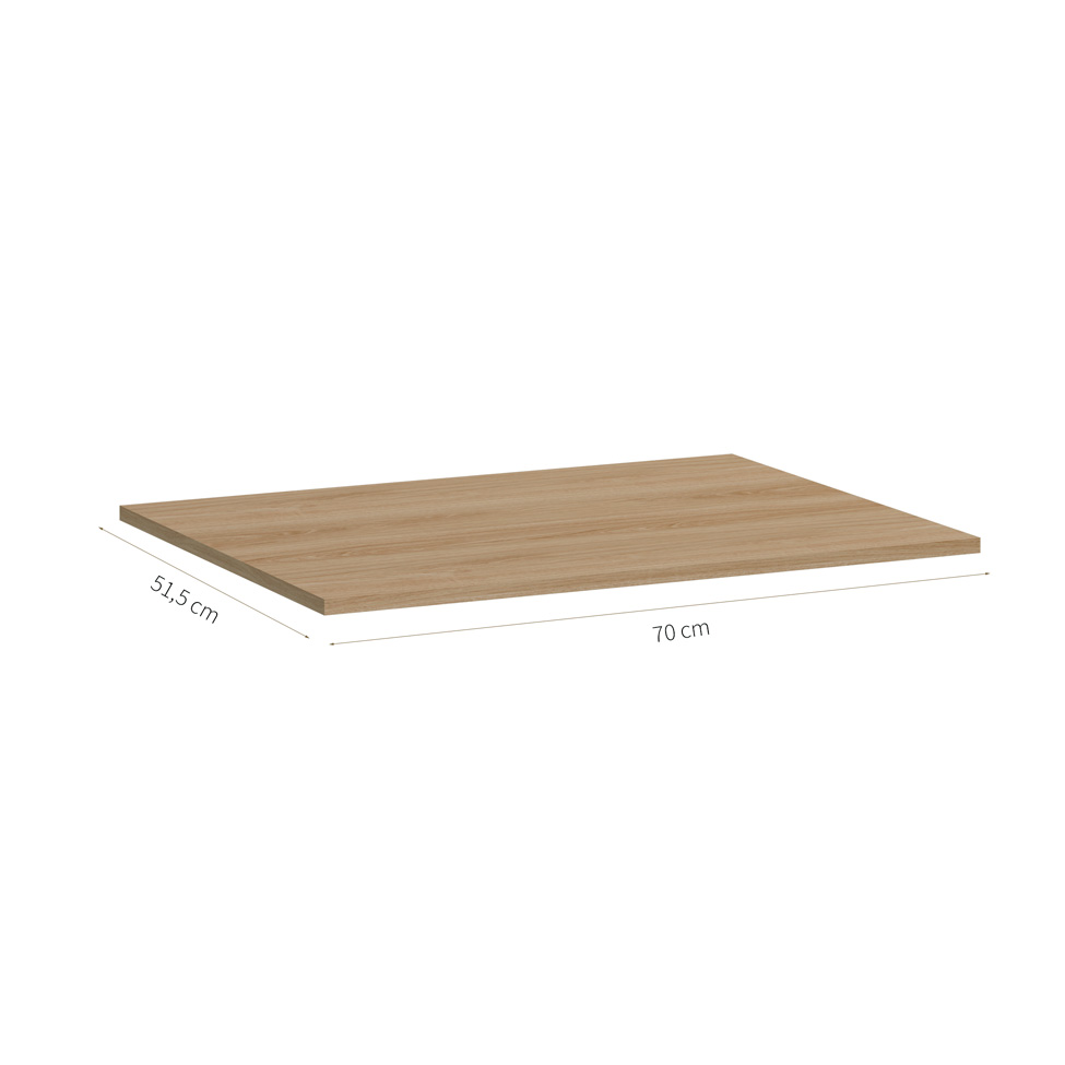 Tampo para Balcão Cook Madeira 70 cm