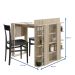 Mesa de Cozinha Retangular com Estante Smart Aveiro