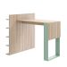 Mesa de Cozinha Retangular com Estante Smart Aveiro e Verde